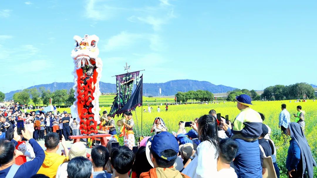 油菜花海灿若金，游人如织打卡忙——光明欢乐田园千亩油菜花海邀您来赏！